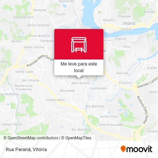 Rua Paraná mapa