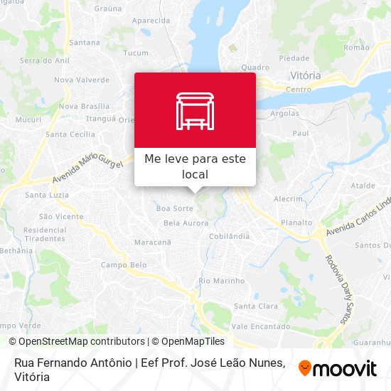 Rua Fernando Antônio | Eef Prof. José Leão Nunes mapa
