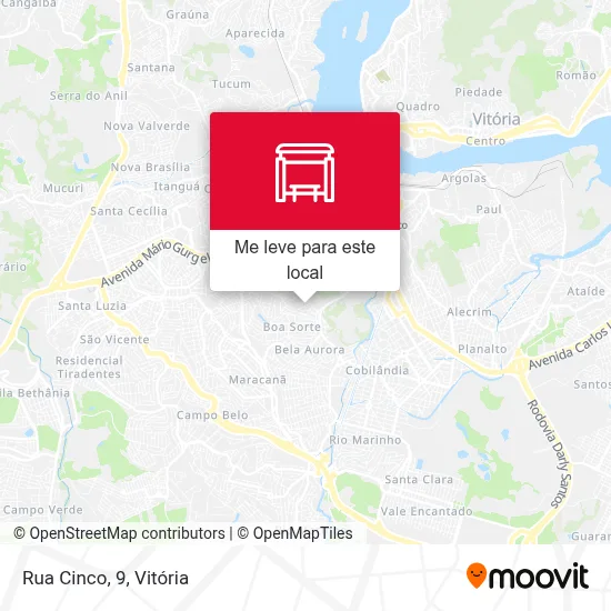Rua Cinco, 9 mapa