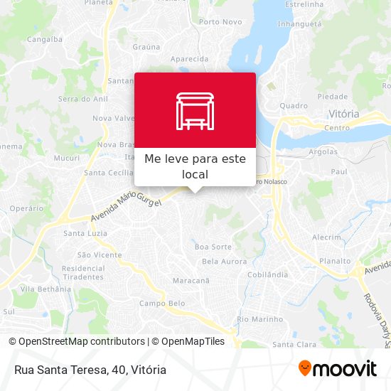 Rua Santa Teresa, 40 mapa