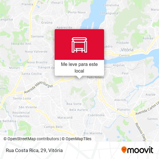 Rua Costa Rica, 29 mapa