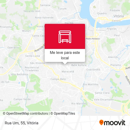 Rua Um, 55 mapa