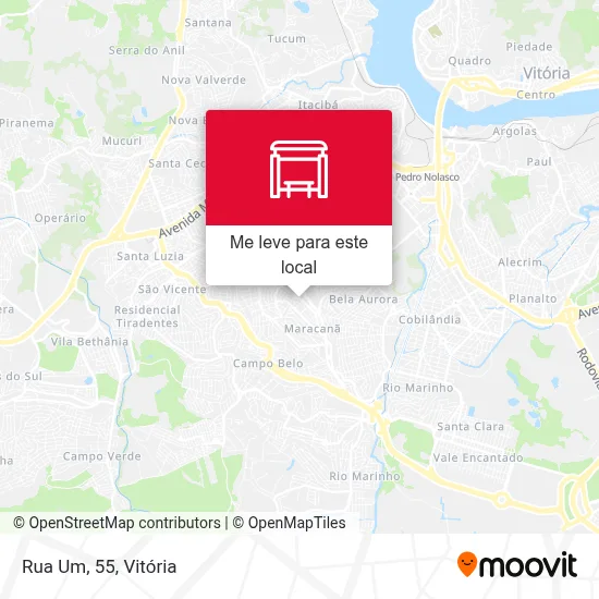 Rua Um, 55 mapa