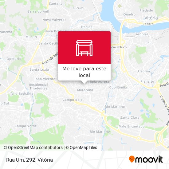 Rua Um, 292 mapa