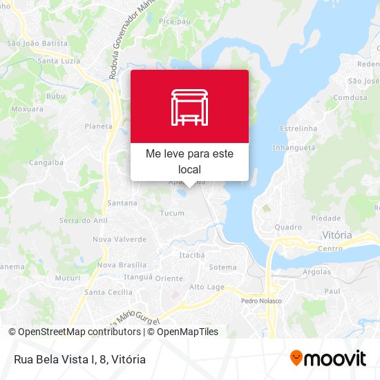 Rua Bela Vista I, 8 mapa