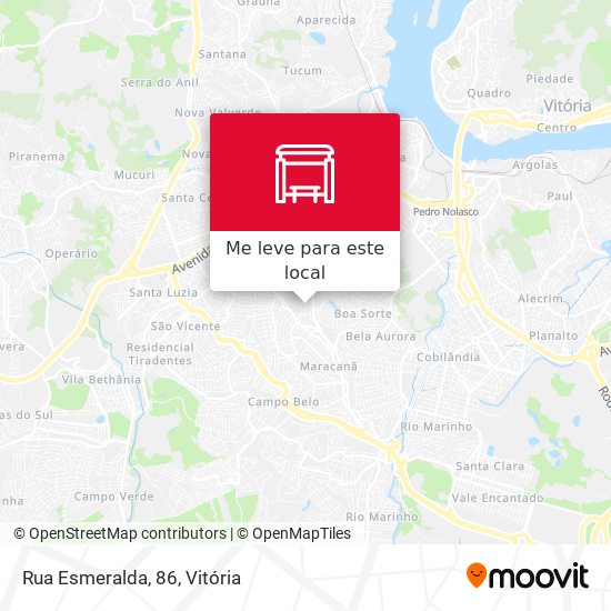 Rua Esmeralda, 86 mapa