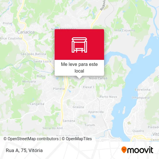 Rua A, 75 mapa