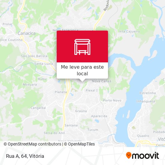 Rua A, 64 mapa