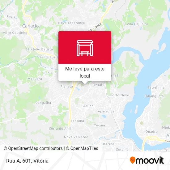 Rua A, 601 mapa