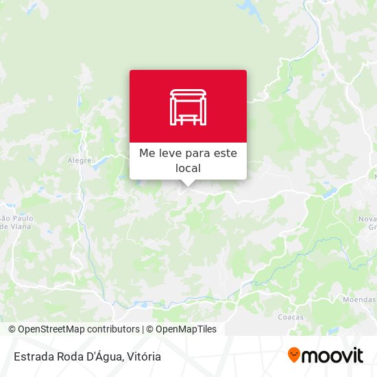 Estrada Roda D'Água mapa