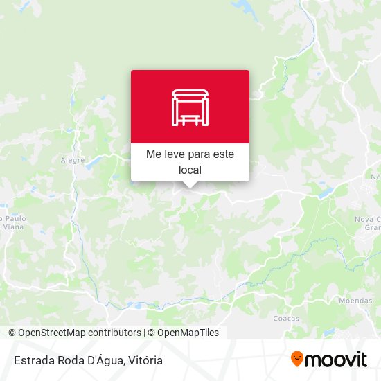 Estrada Roda D'Água mapa
