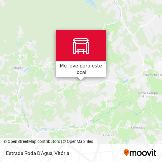 Estrada Roda D'Água mapa