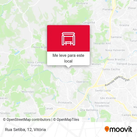Rua Setiba, 12 mapa