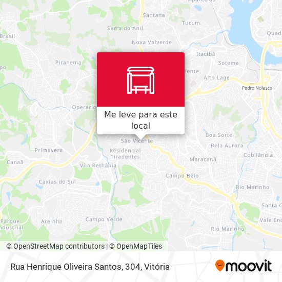 Rua Henrique Oliveira Santos, 304 mapa