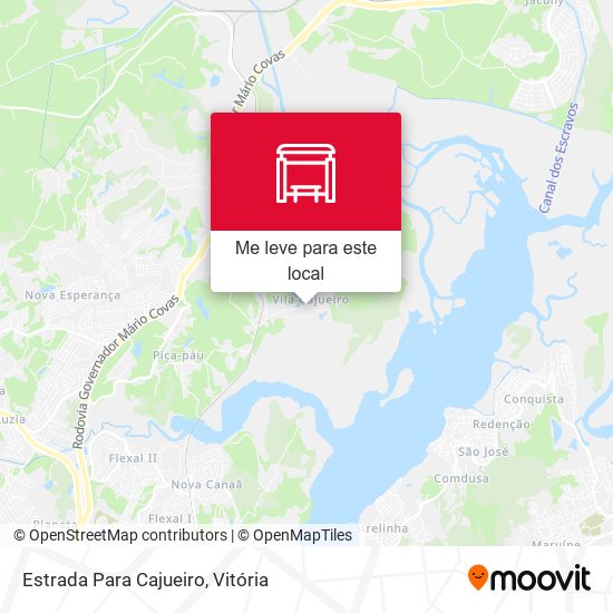 Estrada Para Cajueiro mapa