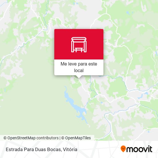Estrada Para Duas Bocas mapa