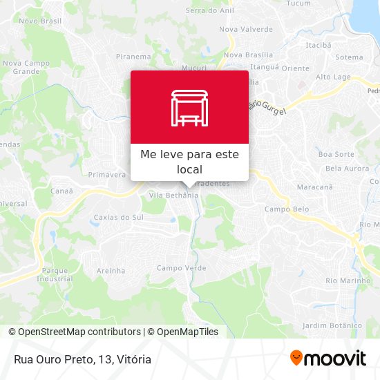 Rua Ouro Preto, 13 mapa