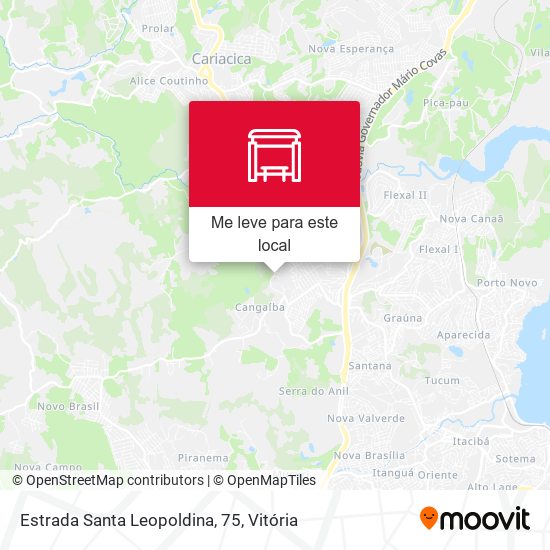 Estrada Santa Leopoldina, 75 mapa