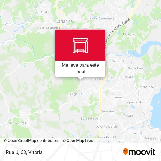 Rua J, 63 mapa