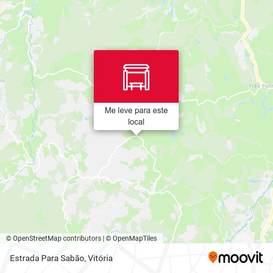 Estrada Para Sabão mapa