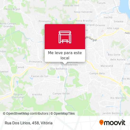 Rua Dos Lírios, 458 mapa