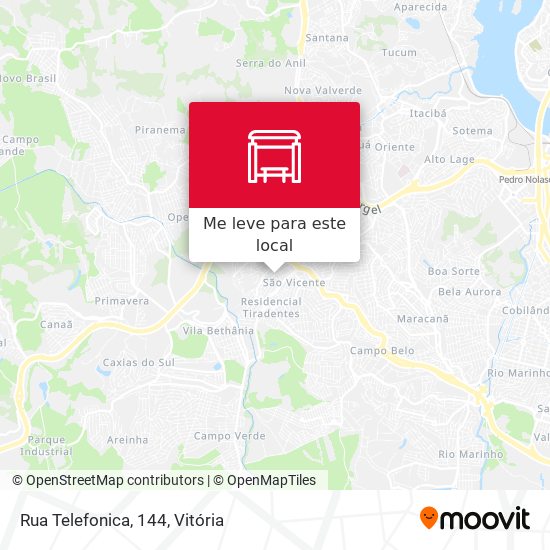 Rua Telefonica, 144 mapa
