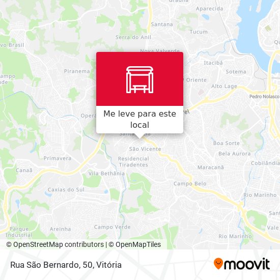 Rua São Bernardo, 50 mapa