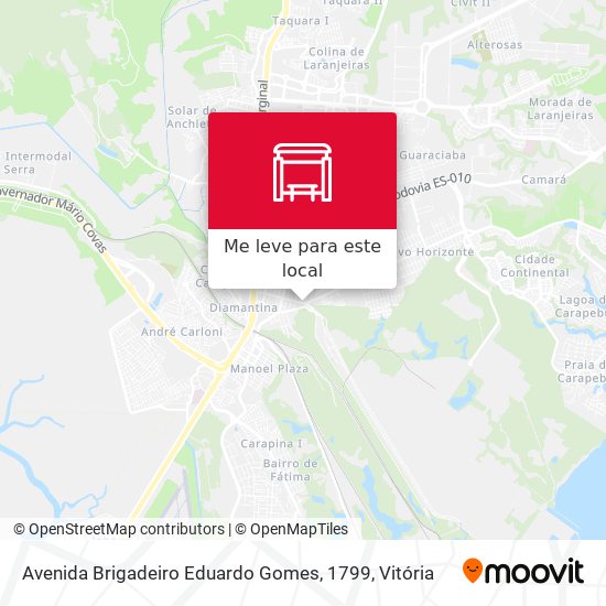 Avenida Brigadeiro Eduardo Gomes, 1799 mapa