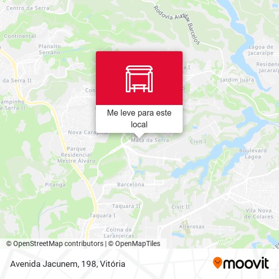 Avenida Jacunem, 198 mapa