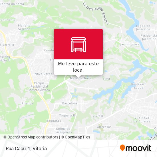 Rua Caçu, 1 mapa