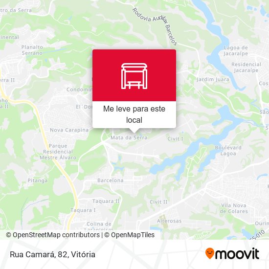 Rua Camará, 82 mapa