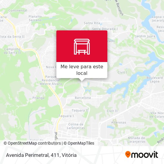 Avenida Perimetral, 411 mapa