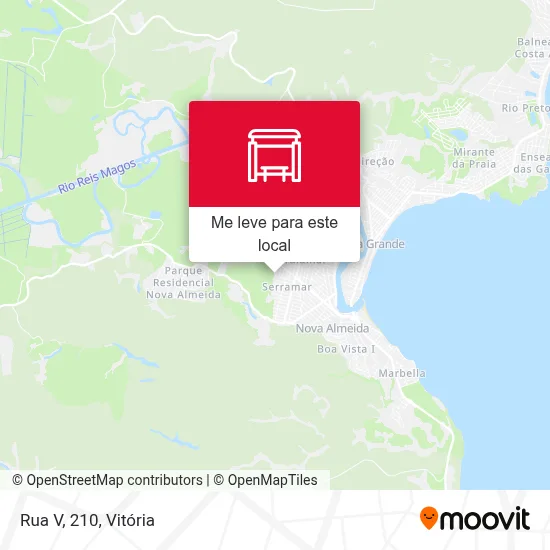 Rua V, 210 mapa