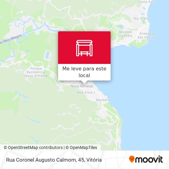 Rua Coronel Augusto Calmom, 45 mapa