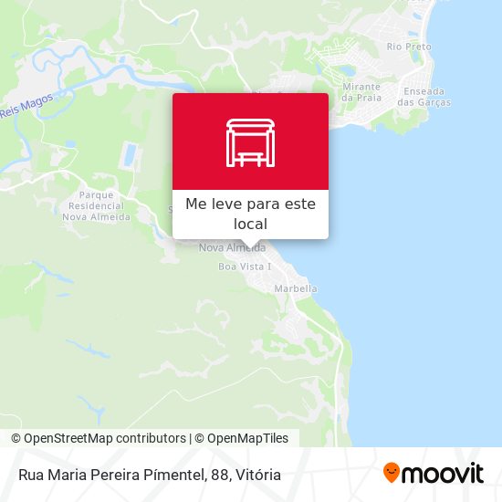 Rua Maria Pereira Pímentel, 88 mapa