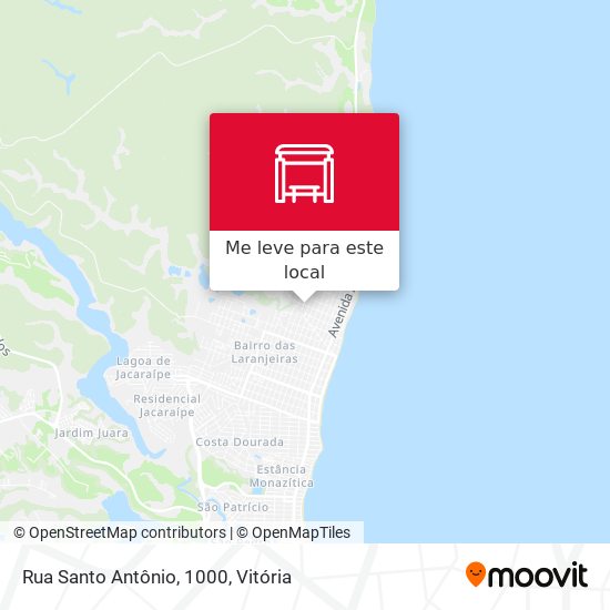 Rua Santo Antônio, 1000 mapa