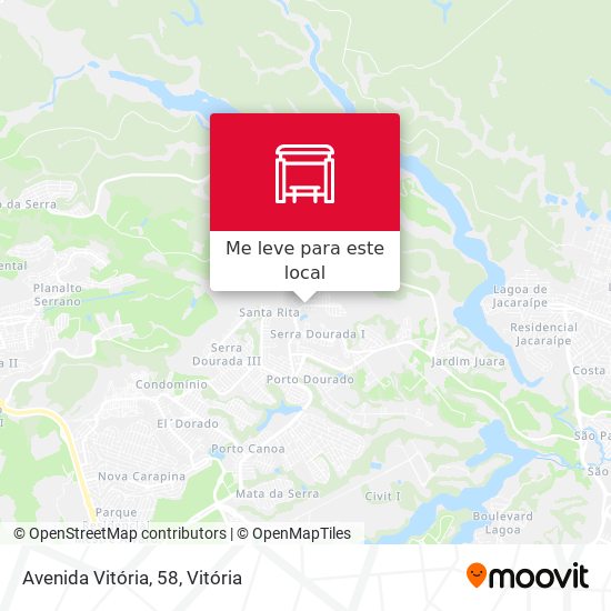 Avenida Vitória, 58 mapa