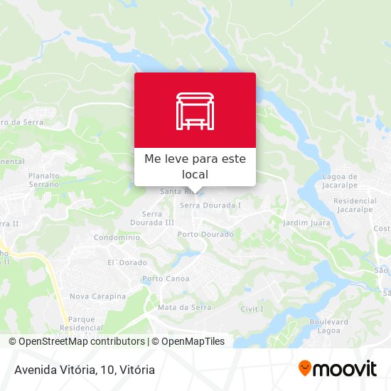Avenida Vitória, 10 mapa