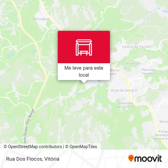 Rua Dos Flocos mapa