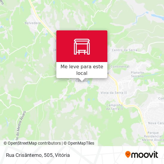 Rua Crisântemo, 505 mapa