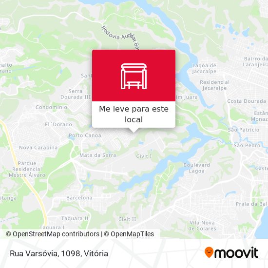 Rua Varsóvia, 1098 mapa
