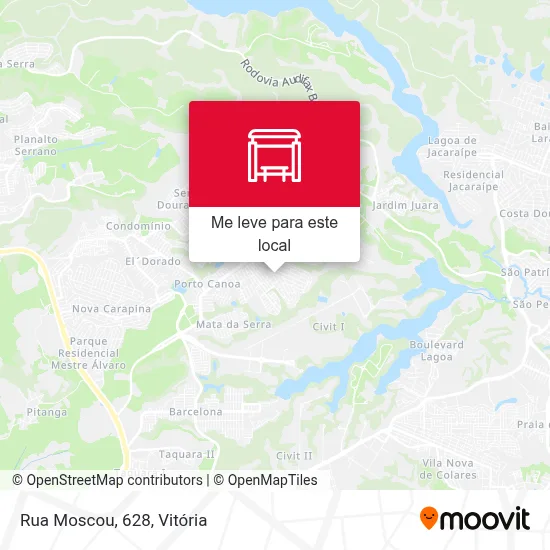 Rua Moscou, 628 mapa