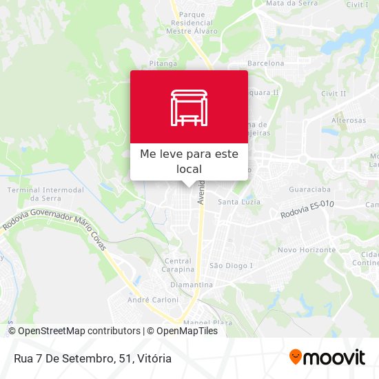 Rua 7 De Setembro, 51 mapa