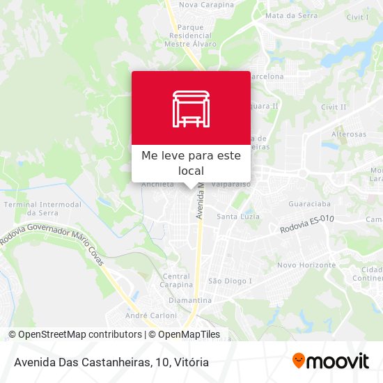Avenida Das Castanheiras, 10 mapa