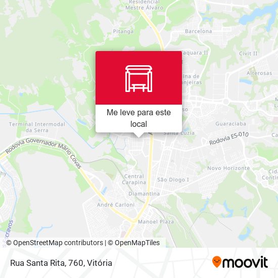 Rua Santa Rita, 760 mapa
