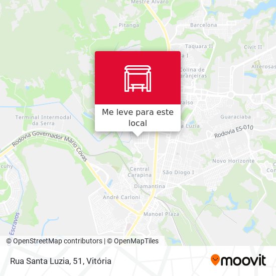 Rua Santa Luzia, 51 mapa