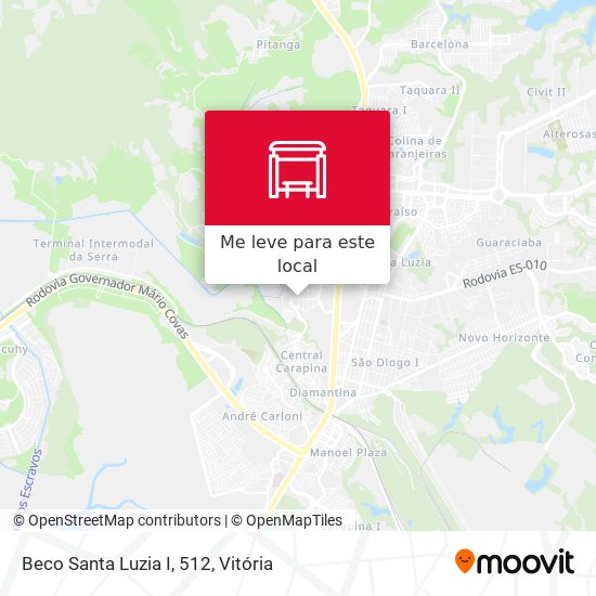 Beco Santa Luzia I, 512 mapa