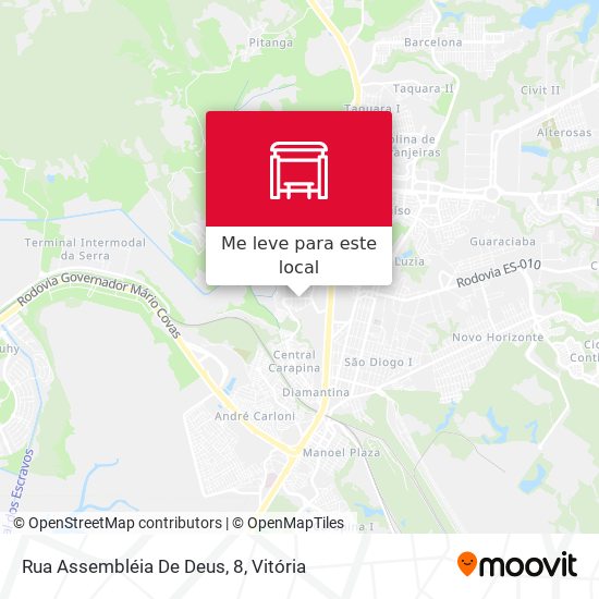 Rua Assembléia De Deus, 8 mapa
