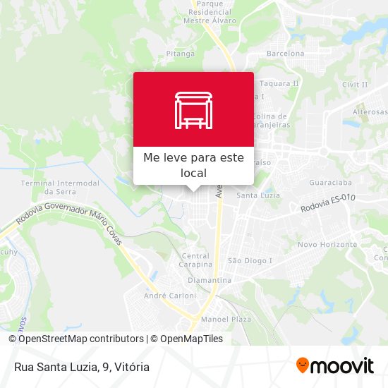 Rua Santa Luzia, 9 mapa