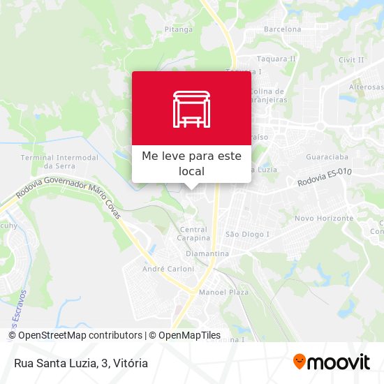 Rua Santa Luzia, 3 mapa